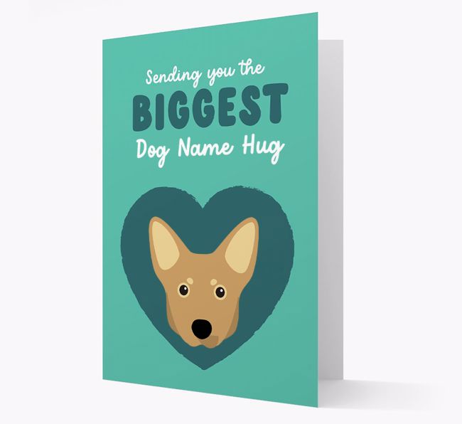 Biggest Hug: Personalised {breedFullName} Card